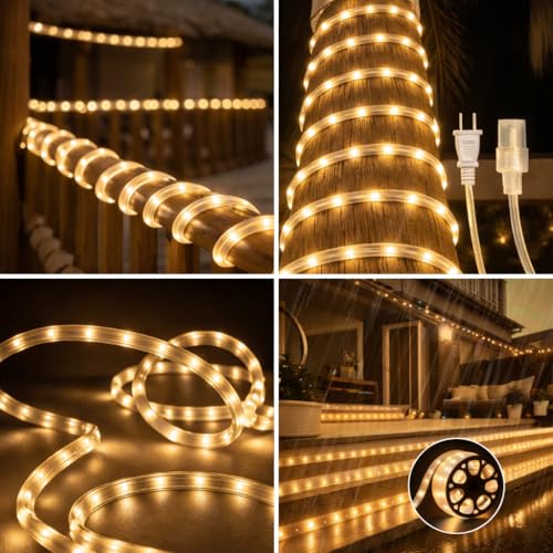 Image of V.E.S.P.A SMD LED Strip Lights Waterproof Lighting for Home Wall Decor & Interior Decoration | Perfect for Diwali Lighting | | Wedding | Events | Strip Lights | (Warm White, 30 Meter)