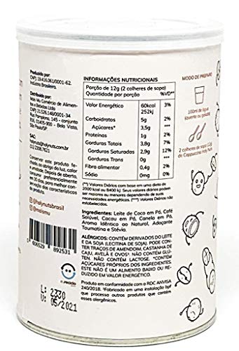 Cappuccino Vegano Com Leite De Coco Holy Nuts 120G, Holy Nuts, 120G