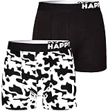 Happy Shorts 2 Pants Jersey Trunk Herren Boxershorts Boxer witzige Designs D19, Grösse:M - 5-50, Farbe:Design 019