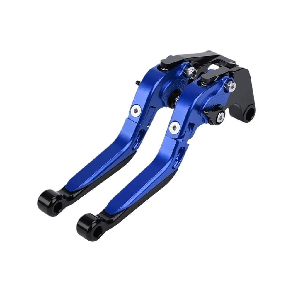 DJSHUOY Handlebar Brake Lever for Jinpeng 502 TRK502 TRK 502X Clutch Lever Brake Lever Set Adjustable Foldable Extendable Handle Levers Motorcycle(Blue)