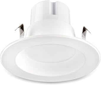 Westgate TC-RDPS4-10W-RGBW-WIFI 4 Inch Round LED Trim Downlight, 10W, White Finish - Compatible with Alexa, Works with Google, Ceiling Light, Multi CCT from 2700K to 5000K