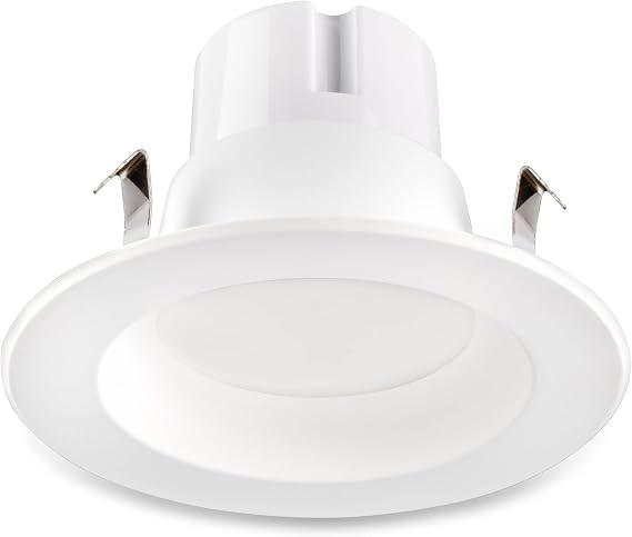 Westgate TC-RDPS4-10W-RGBW-WIFI 4 Inch Round LED Trim Downlight, 10W, White Finish - Compatible with Alexa, Works with Google, Ceiling Light, Multi CCT from 2700K to 5000K