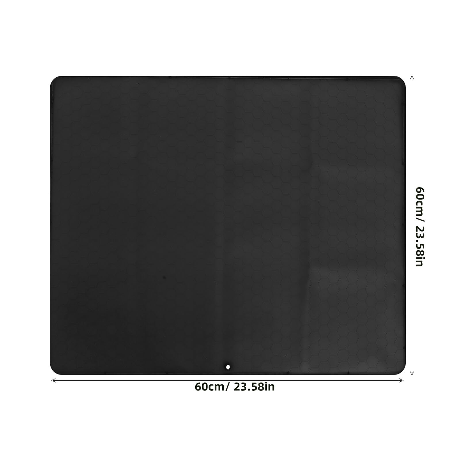 ERINGOGO Alfombrilla Filtraciones Fregadero de Cocina Debajo el del y para Baño Gabinete Revestimiento de Goma Negro de 23.6x23.6 Pulgadas Que Protege Previene