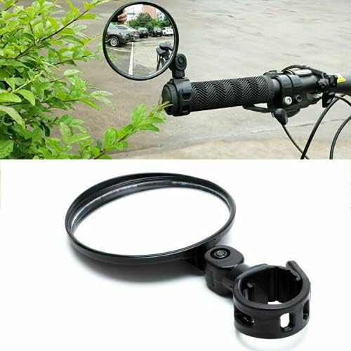 Motorcycle Mirrors Universal Bicycle Mirror Handlebar Rearview Mirror for Bicycle Motorcycle 360 Rotation Adjustable for Bike Riding Cycling Mirror Motorbike Mirror (1pc