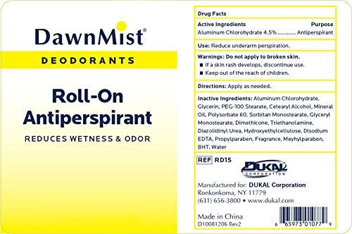 Miniatura 2 de Compra a granel Lote de 6 desodorantes roll-on de 1.5 oz Dawn Mist de viaje