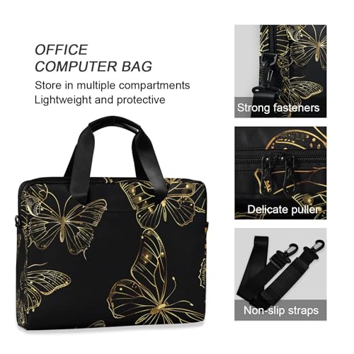 Maletín para portátil ALAZA Gold Butterfly 13-15.6 pulg miniatura 5