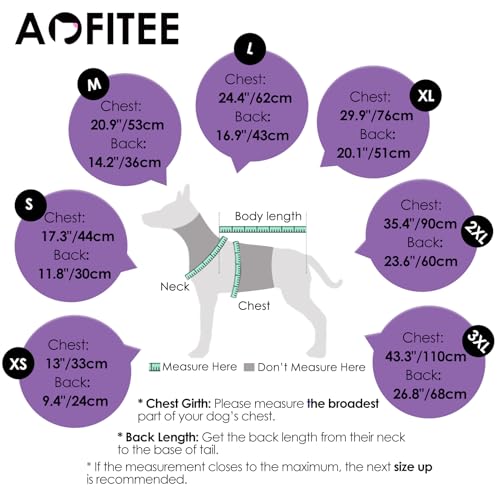 Image of AOFITEE Dog Coat, Warm Dog Winter Coat, Reflective Turtleneck Large Dogs Jacket with Harness Built in, Turtleneck Pet Winter Jacket, Waterproof Pet Snow Jackets Fleece Vest, Lilac XL
