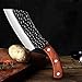 Profesjonalny nóż Handmade nóż do kute wysokiego węgla ze stali nierdzewnej Szef Sharp Cleaver Nóż kuchenny Rosewood Uchwyt Narzędzie do gotowania szefa kuchni (Color : Black Blade)