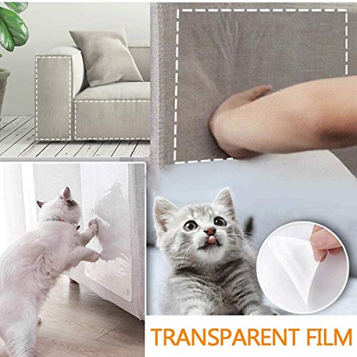 HIQE-FL Kratzschutz for Katze Hund,6 Stück,Katze Kratzschutz Tür,Kratzschutz Möbel Für Sofa,Couch Protection,Scratch Protection Cat,Cat Scratch Protection