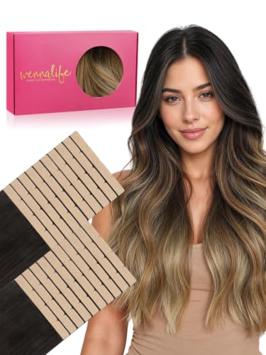 WENNALIFE 3.15 inch Wide Tape in Hair Extensions Human Hair, Tape in Weft