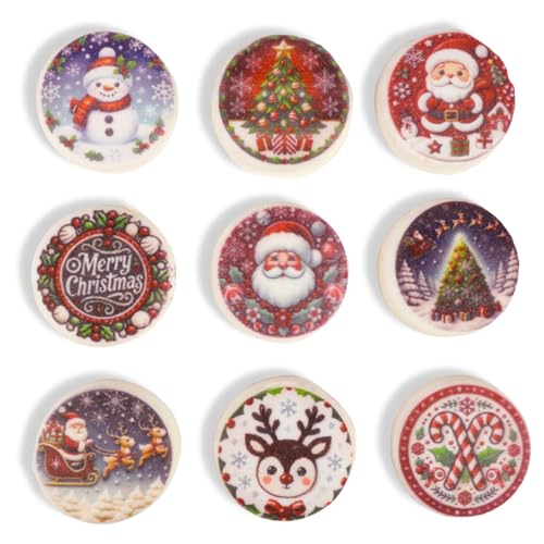 image for Sweetzo Christmas Marshmallow Toppers, Perfect for Hot Cocoa Toppings 