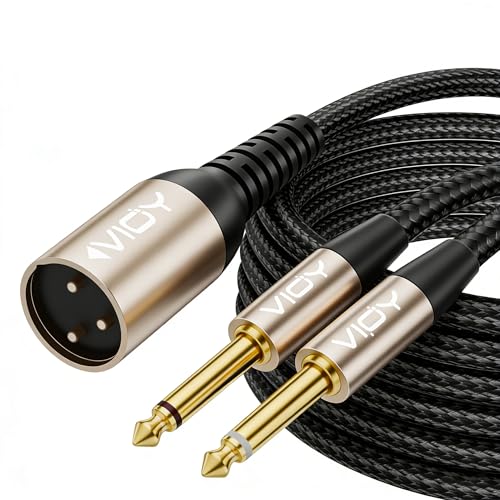 Câble XLR vers double 6,35 mm VIOY pour éliminer les interférences de vos mixeurs