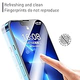 Topme 2 Pack Tempered Glass Screen Protector for Realme C33 (6.5" Inches) Ultra HD Full Screen Anti Scratch Anti Smudge Screen Protector, No Bubbles - Black - Image 3