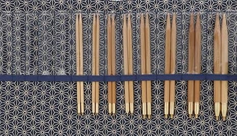 Seeknit KA58920-04 Circular Knitting Needles Set, Bamboo, Black, Medium/Large