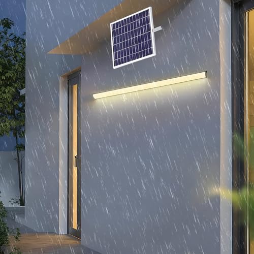 Éclairage mural aluminium solaire avec détecteur de mouvement thermique