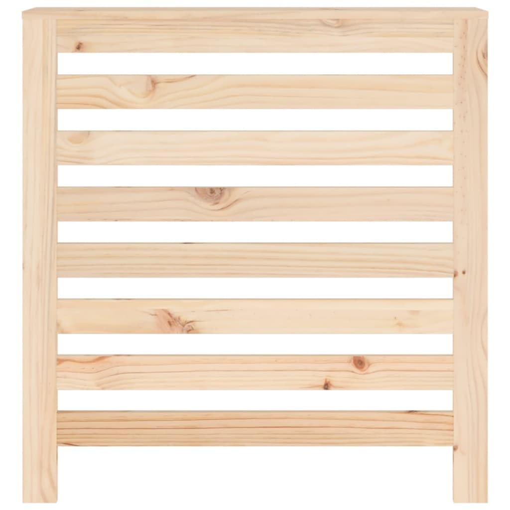 Heizkörperverkleidung aus massivem Kiefernholz 79,5 x 19 x 84 cm mit Lamellen, Ablage für Wohnzimmer, als Heizkörper Zubehör für Heizungsbereich