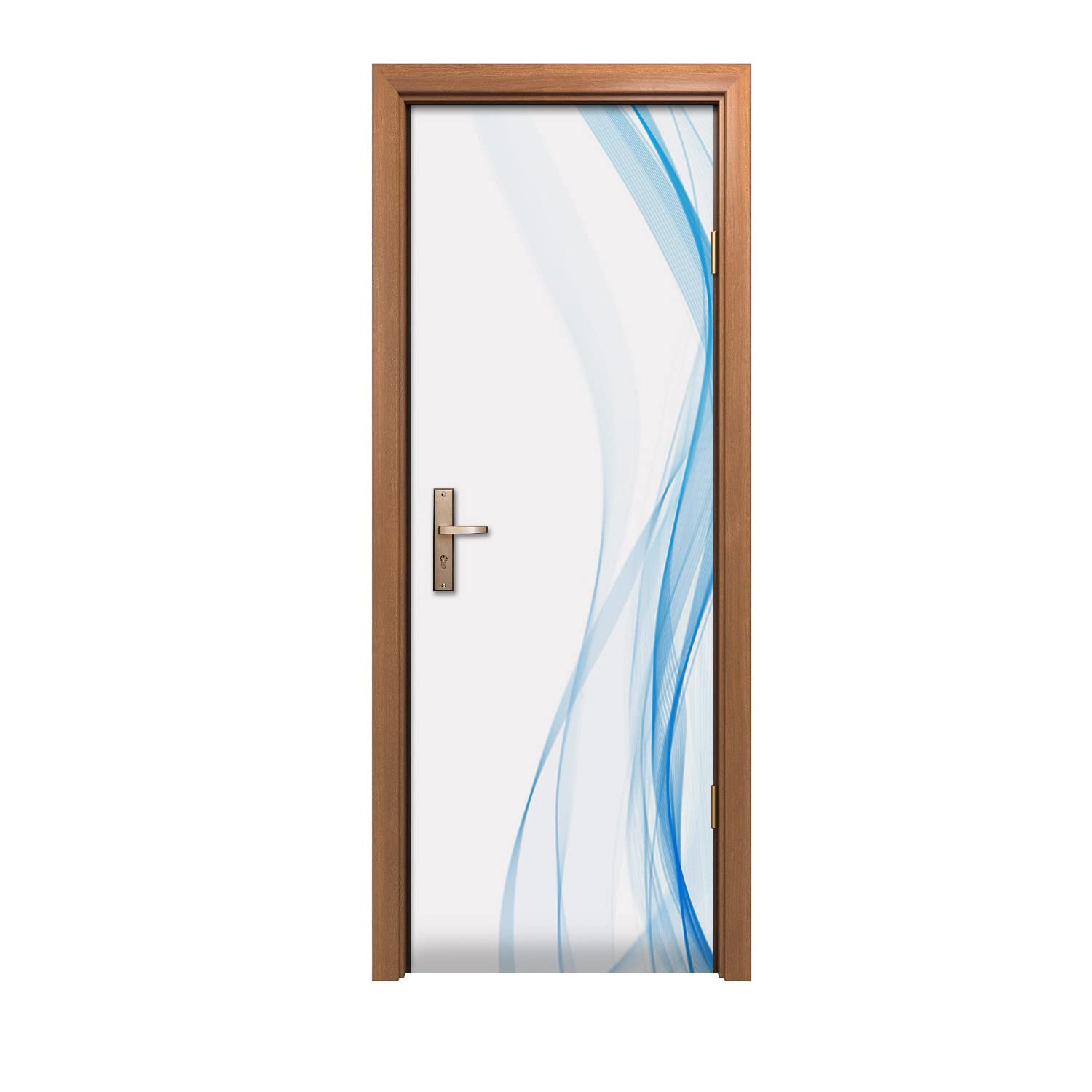 Autocollant de porte vagues 70x200cm décoration murale pour maison
