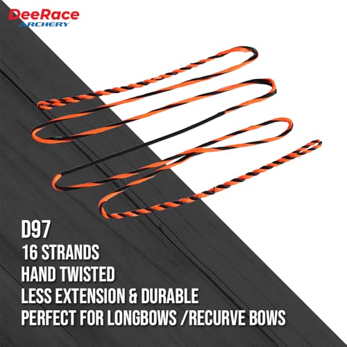 Corde de rechange D97 Flammish bowstring DEERACE haute résistance orange - 3