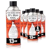 Kroil Original Penetrating Oil (Aerosol Spray-13oz Can-Case of 6) | Penetrant for Rusted Bolts, Metal, Hinges, Chains, Moving Parts | Rust, Corrosion Inhibitor (AZKS132C6)