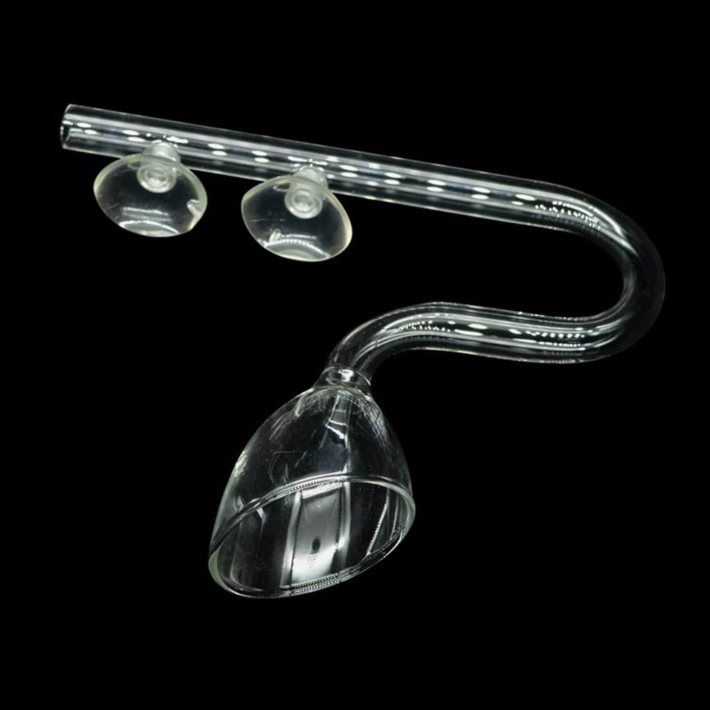 Juego de tubos de lirio for acuario, espumadera acrílica de entrada y salida for peceras, mejora el flujo de agua y el crecimiento de las plantas, 1 unidad(Pipe Holder 2pcs17mm)