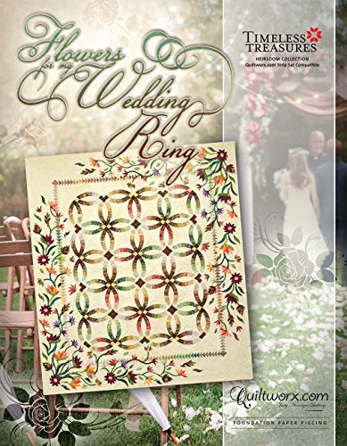 Flowers for My Wedding Ring Foundation Paper Pieced Quilt Pattern Judy Niemeyer