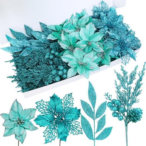 Winlyn 35 Pcs Christmas Artificial Poinsettia...