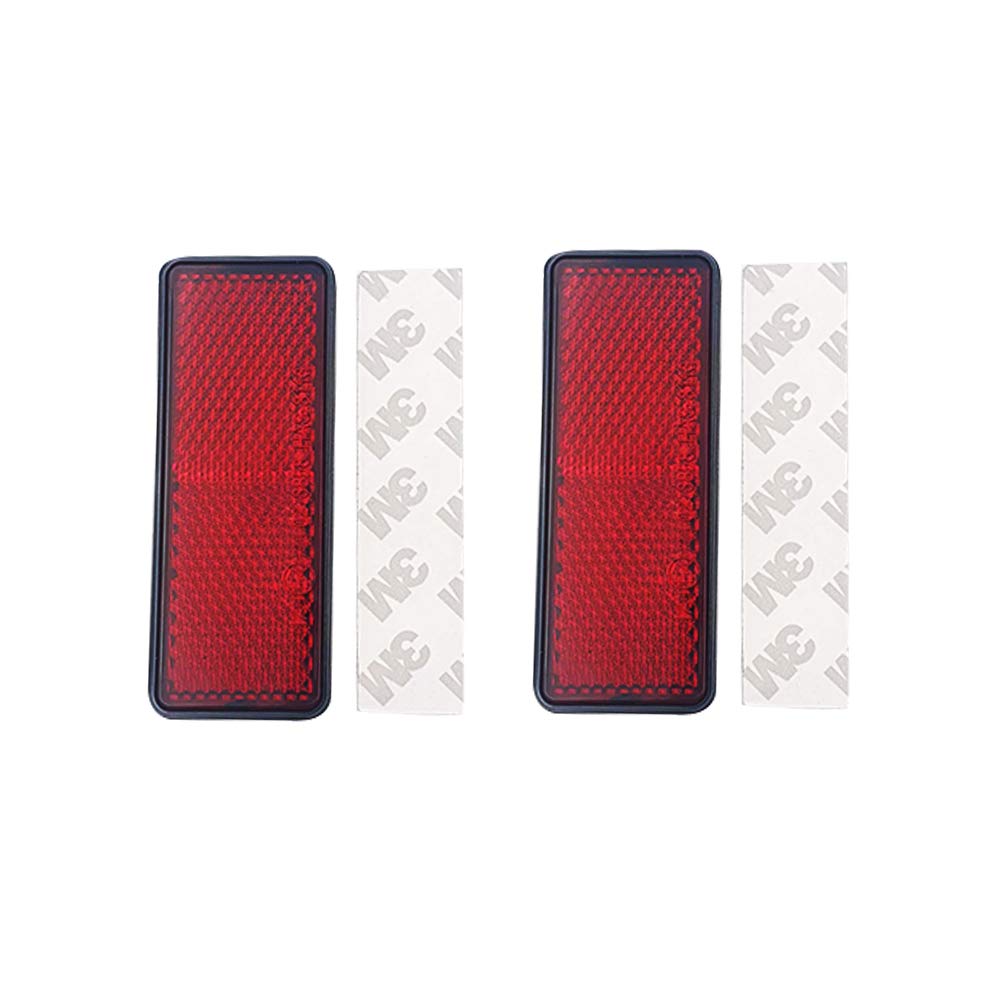 Stick-on Front Fork Leg Reflectors - Safety Spoke Reflective Quick Mount Custom Accessories Adhesive Reflector for Motorcycle Handle, Cylindrical, Bicycle and Bike