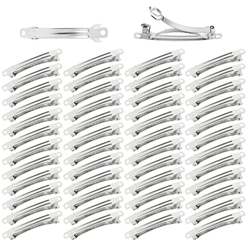 Pinzas de metal plateado 6 cm pack 50 unidades miniatura 1