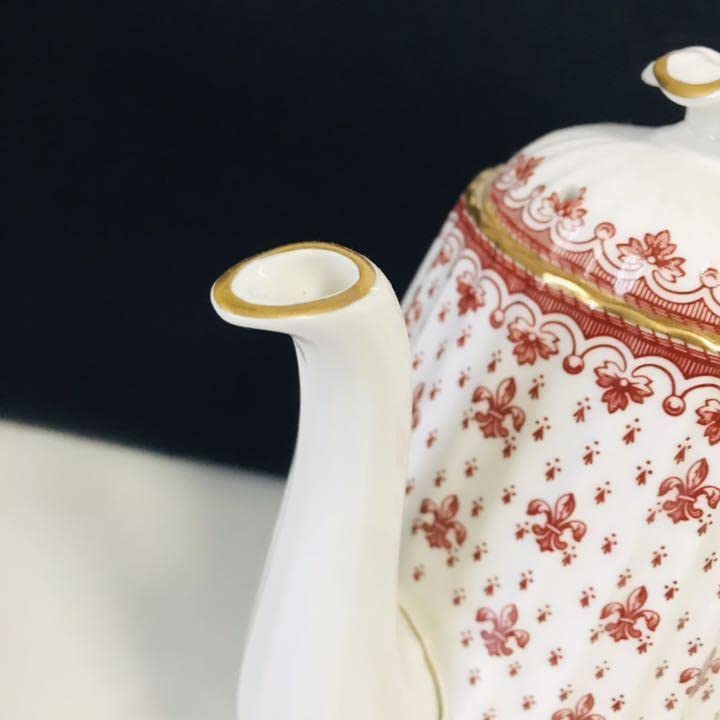 Amazon.co.jp: スポード フルールドリス レッド ポット SPODE : ホーム 