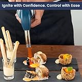 Aspect Blow Torch with 4 Butane Gas Bottles, Adjustable Flame Burner for Desserts, Creme Brulee, Welding, Auto Ignition Gas Torch for Cooking, Catering, BBQ,Camping & Fire Starter (Head+4 Butane Gas) - Image 7