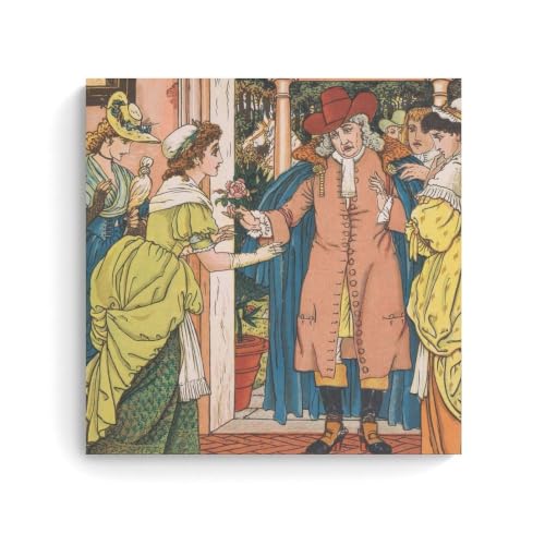 La Belle Et La Bête Impression Toile Victorienne Pour Salon Raffiné 1896