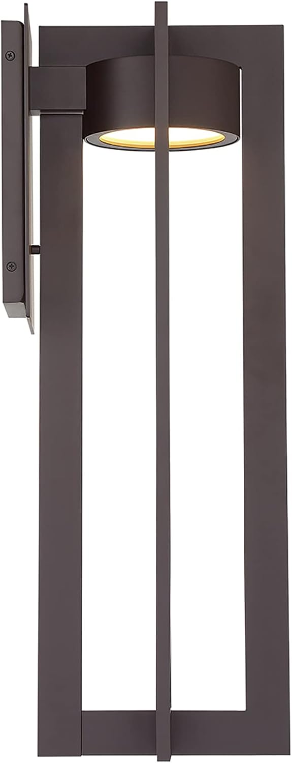 WAC Lighting dweLED, Chamber 25in LED Indoor and Outdoor Wall Light 3000K in Bronze