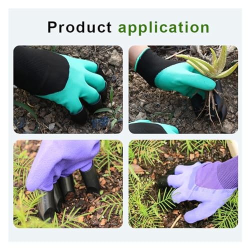 Gants de jardin avec griffes pour creuser et planter des deux mains - 7