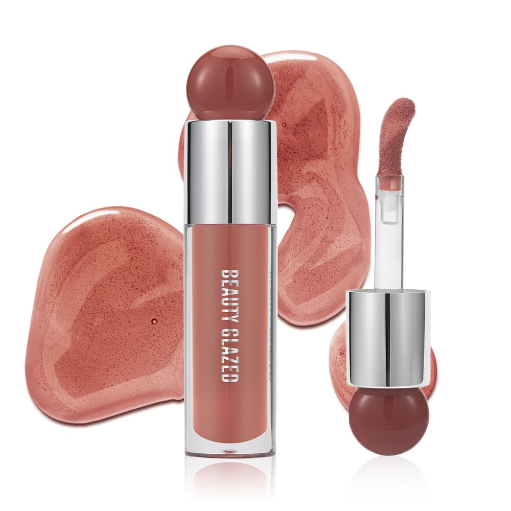Beauty Glazed Color Variety Non-Sticky Ultra-Hydrating Nourishing Lip Oil Smooth Glossy Finish Luxurious Lip Glow Oil Shiny and