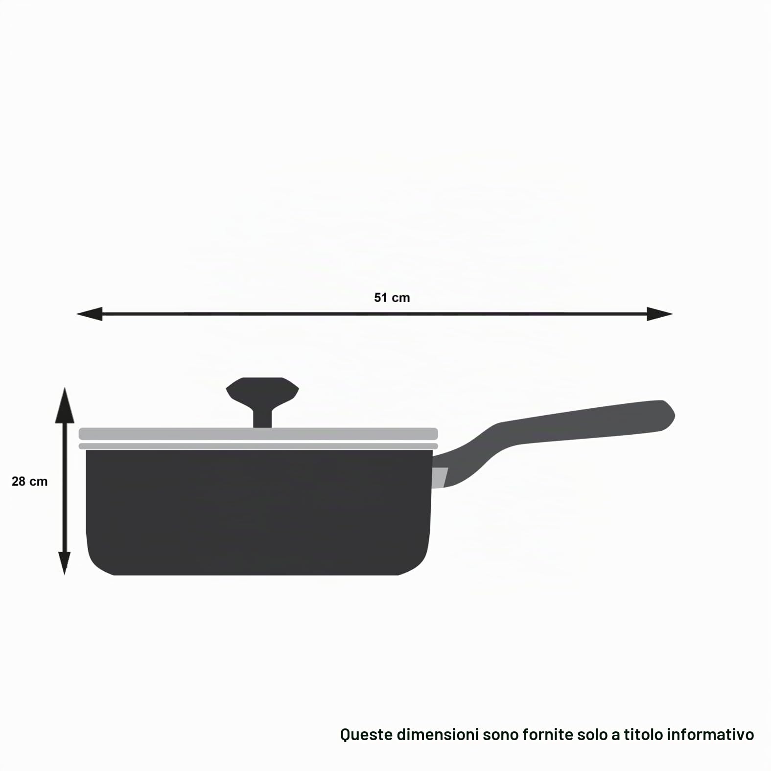 Tefal Comfort Max Casseruola bassa 26 cm in acciaio inox e coperchio in vetro, manico ergonomico fresco, diffusione del calore uniforme, base spessa anti deformazione, adatta a tutte le cucine e forno