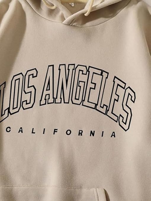 Image of SHAIRA FASHION Los Angeles Printed Hoodies /Sweatshirt Polycotton for Running, Gym Warm Travel Hoodies for Men