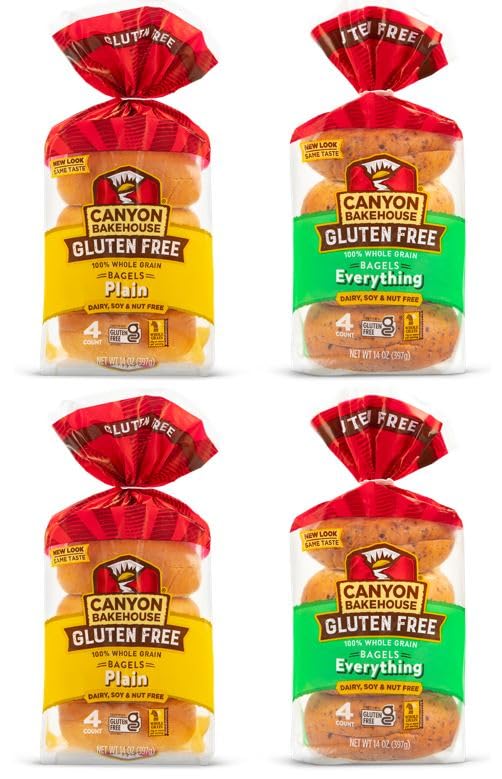 Canyon Bakehouse Bagels Variety Pack Total of 4 Packs of