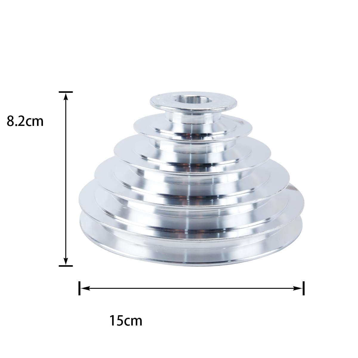 Poulie Triangulaire pagode à 5 Plis pour diverses Machines telles Que perceuses à Colonne, polisseuses à Vitesse Variable, etc. (diamètre intérieur 24 mm)