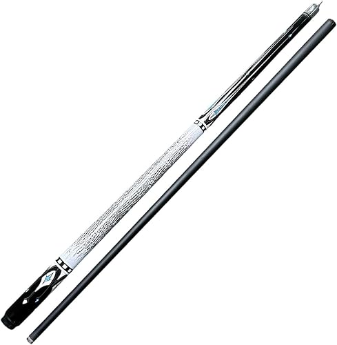 Miniatura 7 de Juego de tacos de piscina de fibra de carbono para hogar y bar, punta de billar de 0.492 in, taco de fibra de carbono profesional de 57.68 pulgadas