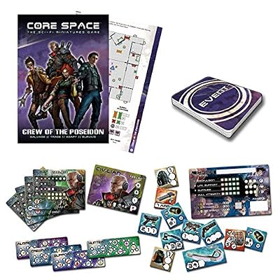 Battle Systems BSGCSE006 Core Space - Poseidon Crew - Sci Fi Miniature Game - Multi Level Tabletop War Game Board - Wargaming 40K Universe