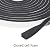Yotache Foam Strips with Adhesive 2 Rolls Total 26 Feet Long 1/2 Inch Wide X 1/4 Inch Thick, Neoprene Weather Stripping High Density Foam Tape for Doors and Windows Insulation, 2 X 13 Ft Each