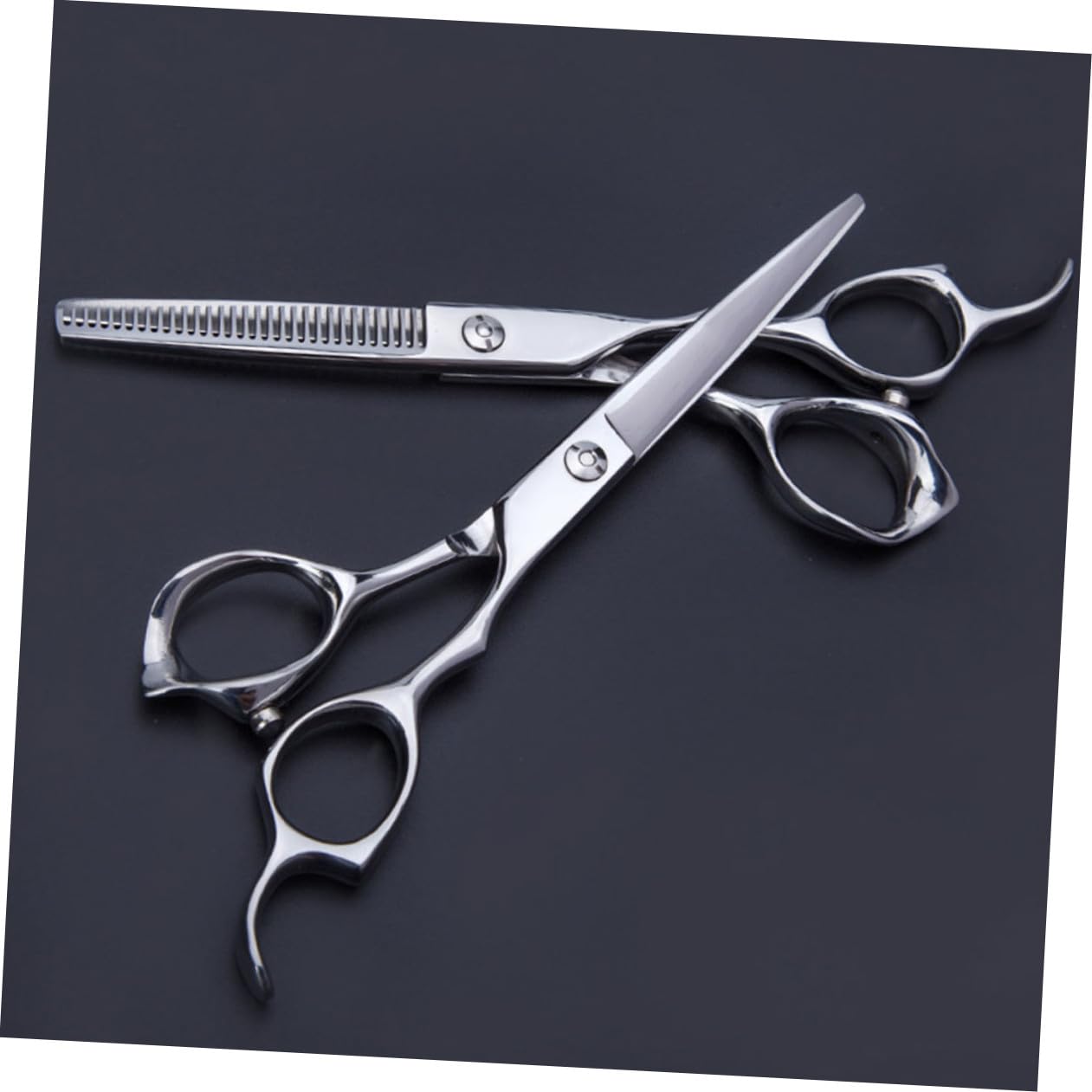 POPETPOP Tijeras de Corte Cabello Tijeras de Acero Inoxidable de Barbero para Cortar el Pelo Herramienta para Cortar el Cabello Uso Peluquería Profesional