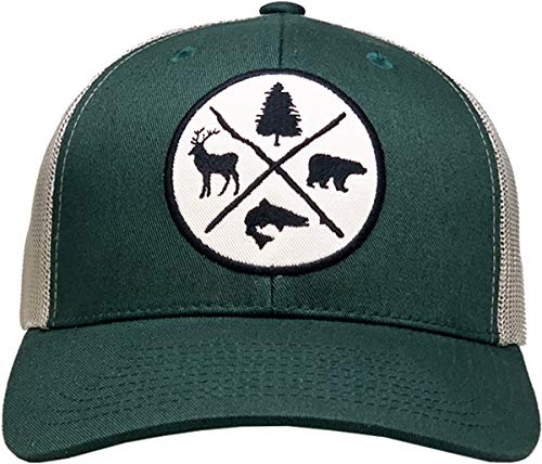 Image of KBETHOS Men's Women's Explore The Outdoors Mountains Scenery Unisex Trucker Baseball Cap