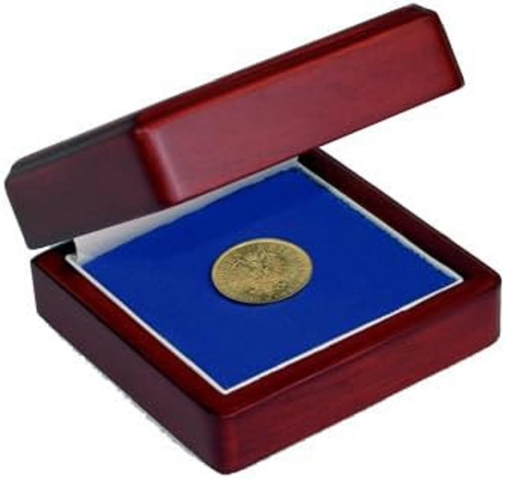 Estuche de madera SAFE 7912 para proteger monedas contra el roce 2