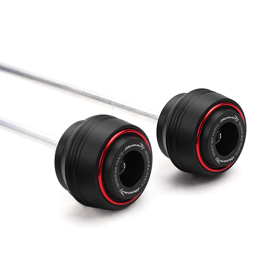 Passend Für CB750 CB 750 Hornet CB1000 CB 1000 Hornet SP 2023 2024 2025 Zubehör GabelSchutz Sturzpads Motorrad Hinterrad Vorderachse Fallschutz Radschutz (Rot)