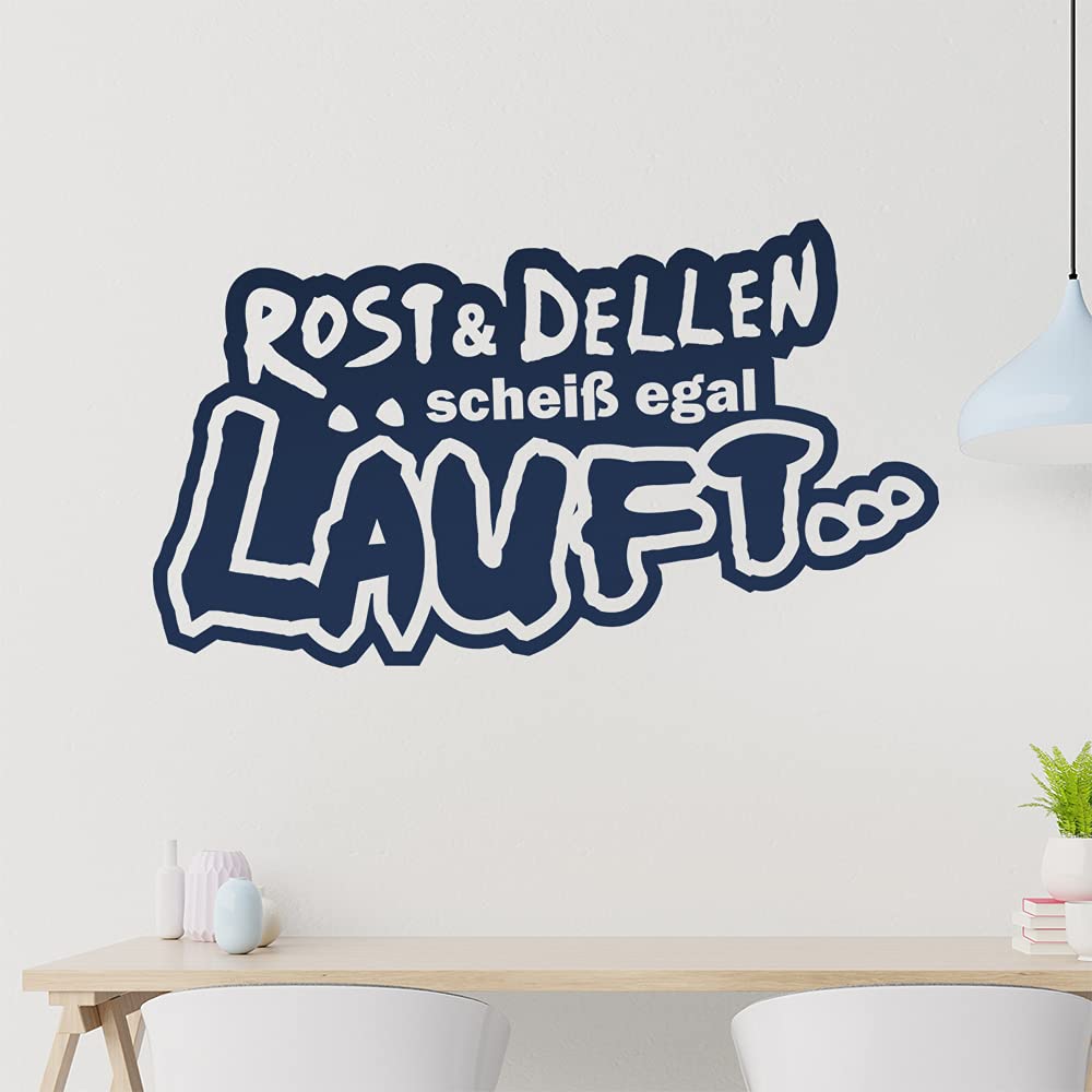 Kiwistar Rost & Dellen scheiß egal Lauft... - Offroad Tour Dirt Wall Sticker in 6 Sizes - Wall Sticker - Decoration, Kitchen, Living Room, Bedroom, Bathroom
