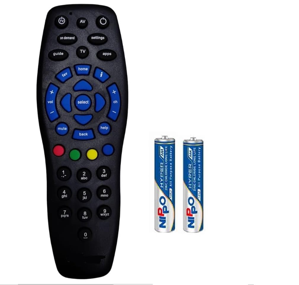 Remote Control Compatible with Popular DTH Set-Top Boxes | Supports SD, HD, HD+, and 4K Models | Non-Voice Remote | Includes Battery-image-24