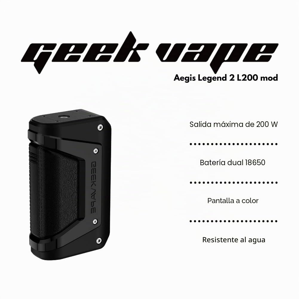 GEEKVAPE Aegis Legend 2 Mod | Geekvape L200 (Aegis Legend 2) 200W Box Mod No Nicotine No liquid