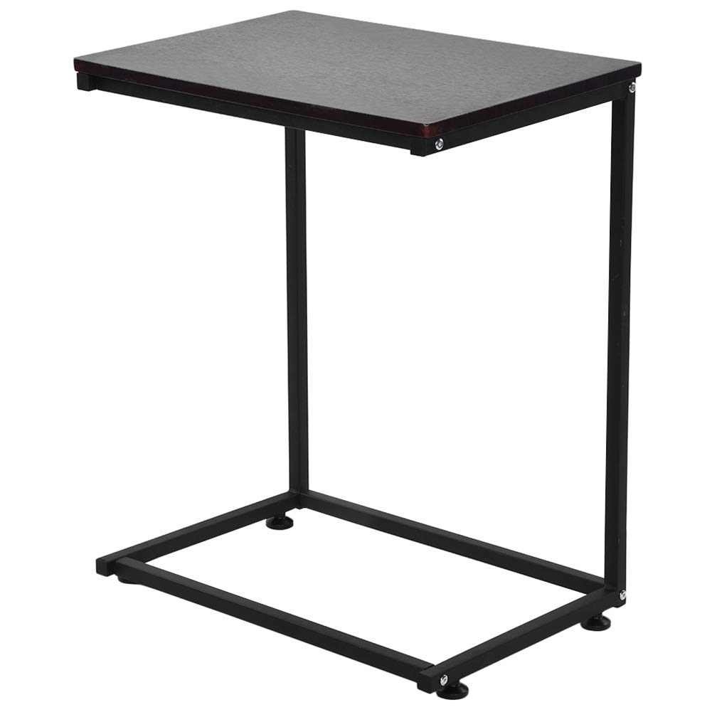 Buy CShaped Side End Coffee Table, Small Slide under Coach Sofa Snack