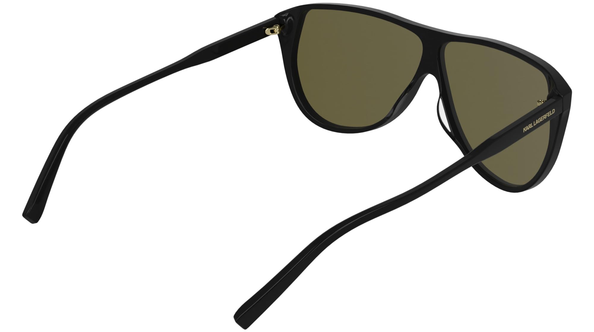 KARL LAGERFELD KL6227S okulary przeciwsłoneczne dla dorosłych unisex - czarne z jednolitymi brązowymi soczewkami